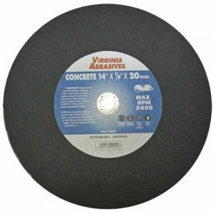 Virgina Abrasives Blades 12 x 1/8 x 20mm Abrasive Cut Off Wheels-Concrete