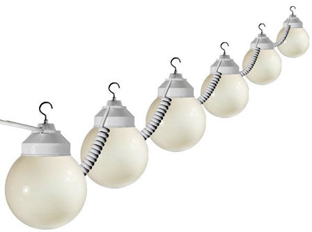 6 light strand globe lighting