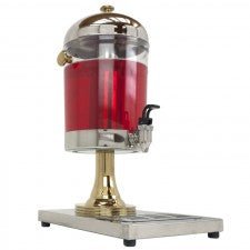 Juice Dispenser 2 gal, Stainless & brass