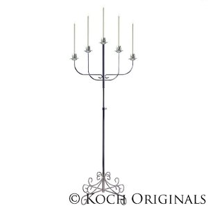 5-Light Fan Floor Candelabra