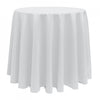 WHITE POLYESTER TABLECLOTH 90 ROUND